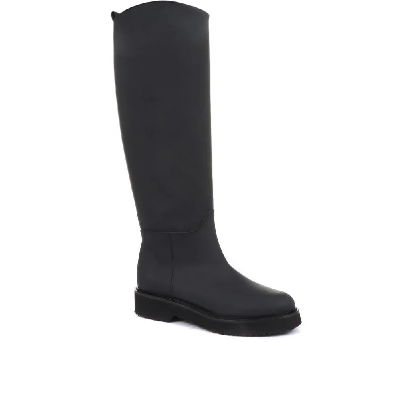 Cadee Leather Knee High Boots - CADEE / 321 287