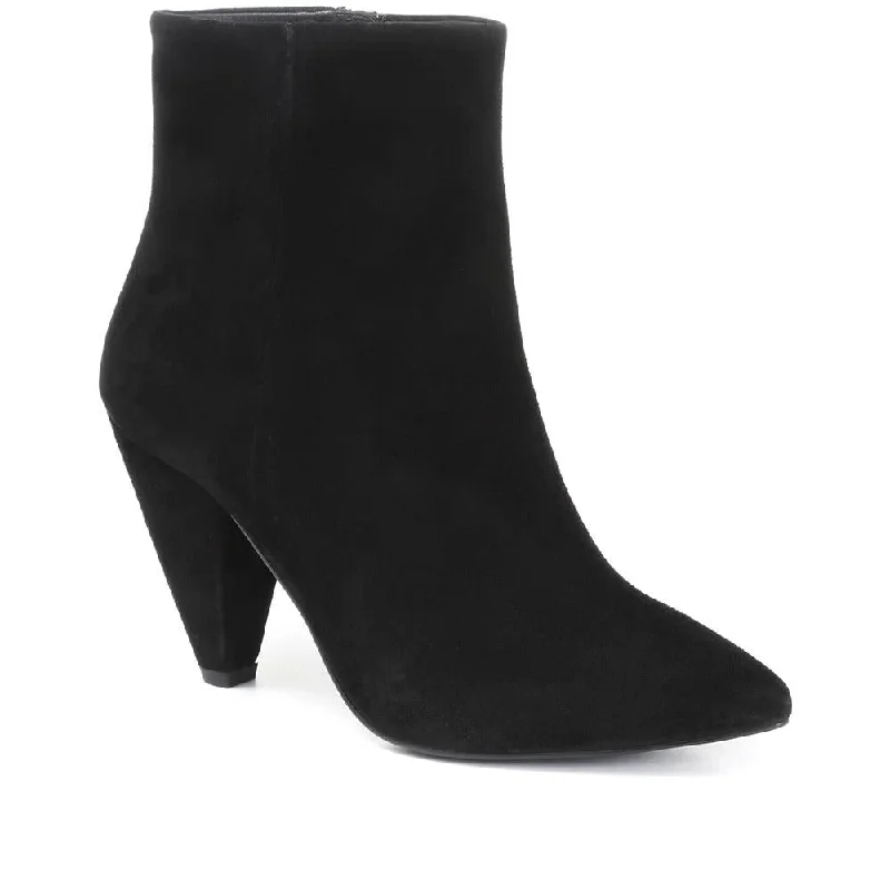 Heeled Leather Ankle Boot - GUP30502 / 317 047