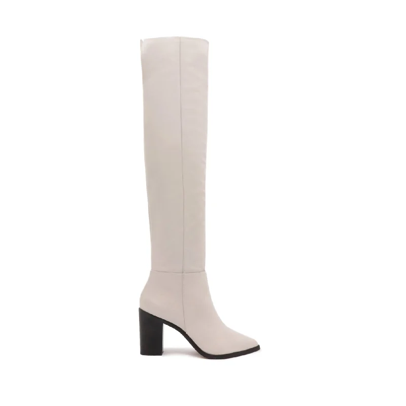 Mikki Block Over the Knee Leather Boot