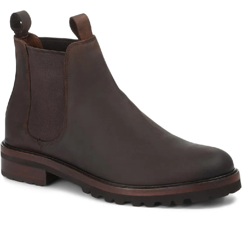 Water Resistant Casual Leather Chelsea Boot - ORGA30502 / 316 825