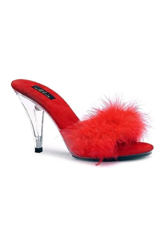 405-SASHA Marabou  | Red Patent