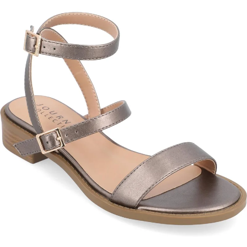 gigi sandals Womens Patent Strappy Ankle Strap