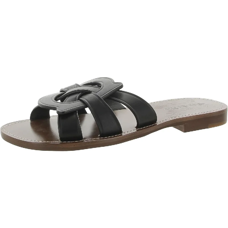 Womens Leather Flatform Sandals