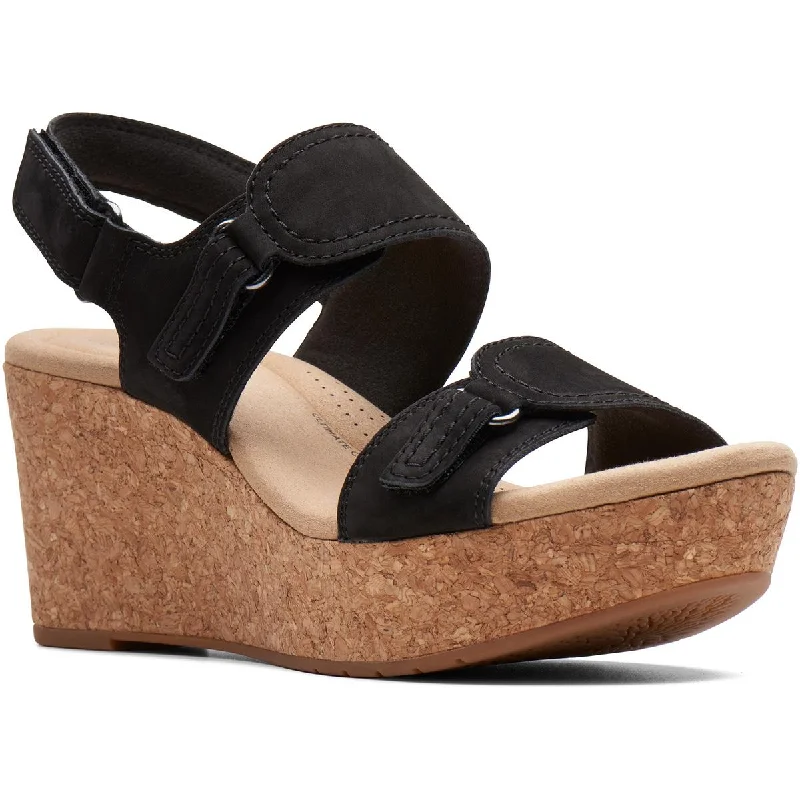 Rose Lane Womens Suede Wedge Sandals