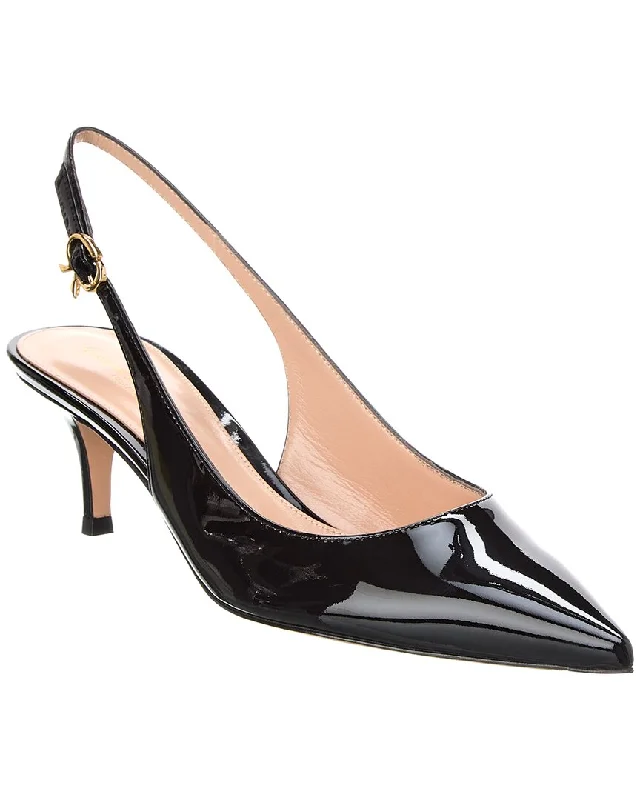 Gianvito Rossi Ribbon Sling 55 Patent Slingback Pump