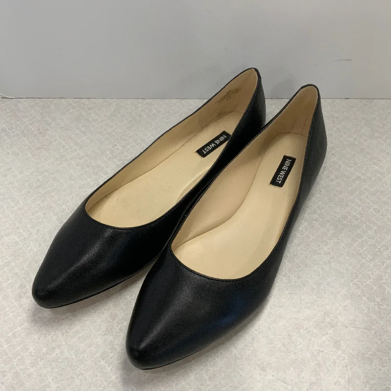 Black Shoes Flats Nine West, Size 9