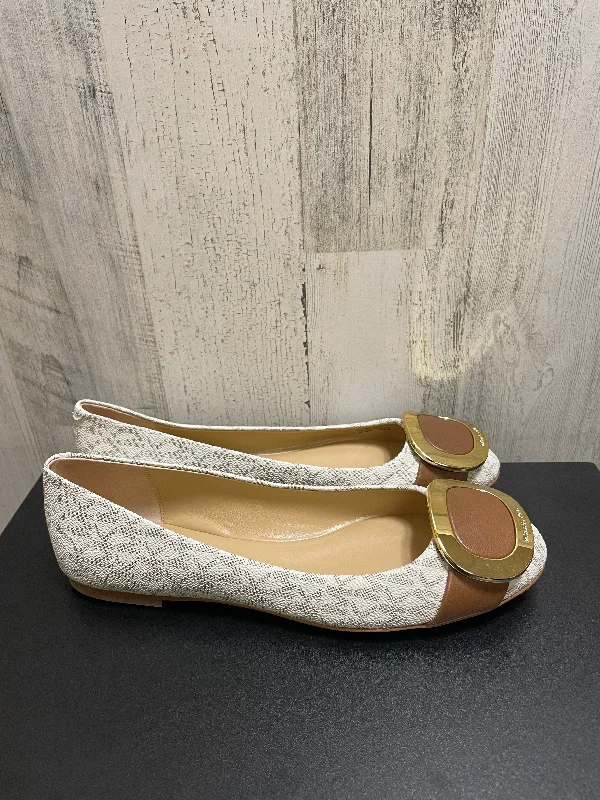 Cream Shoes Flats Michael Kors, Size 8