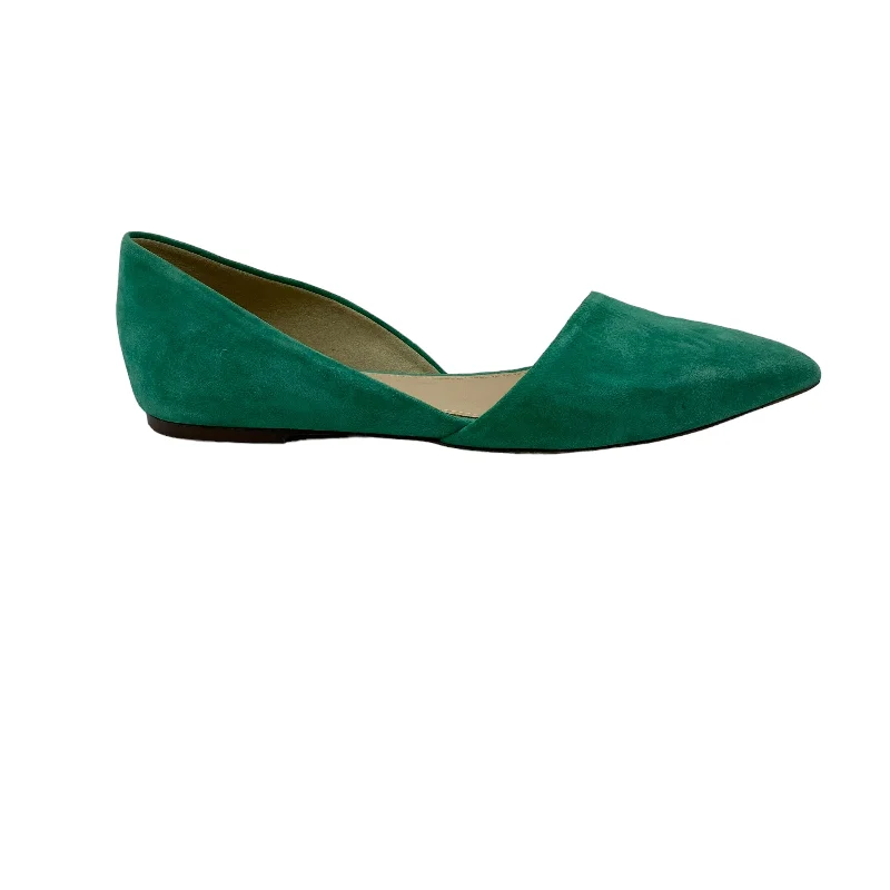 GREEN SHOES FLATS by J. CREW Size:7