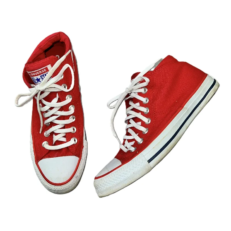 Red Shoes Flats By Converse, Size: 8