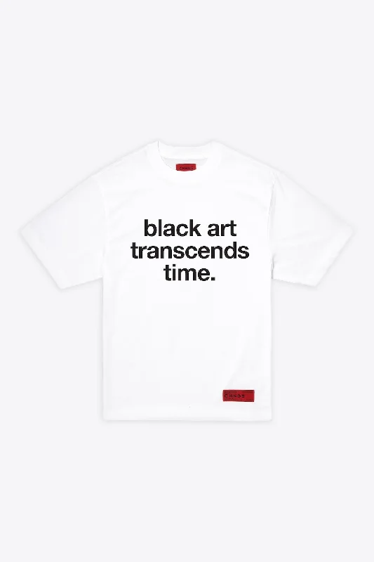 Black Art Transcends Time S/S Basic Tee (White)