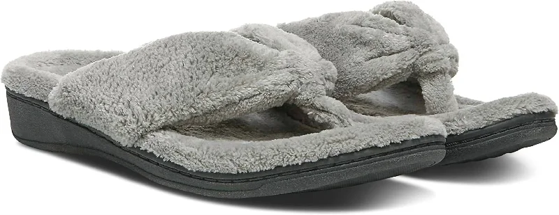 Indulge Gracie Slipper In Light Grey