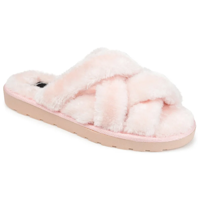 Journee Collection Women's Faux Fur Quiet Slipper