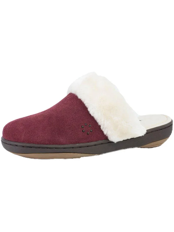 Kensley Womens Suede Slide Mule Slippers