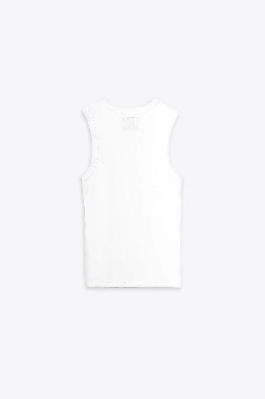 Love Whoever Stretch Rib Racer Tank