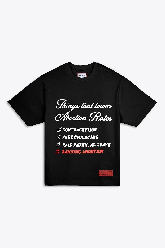 Lower Abortion Rates S/S Tee (Black)