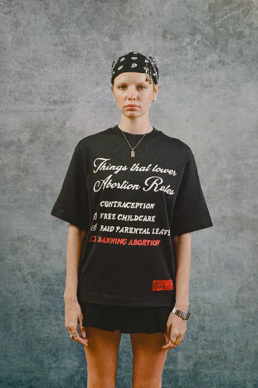 Lower Abortion Rates S/S Tee (Black)