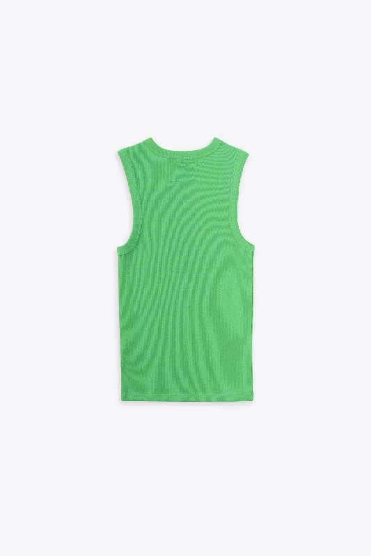 Somebody You Love Ribbed Racer Tank (Green)